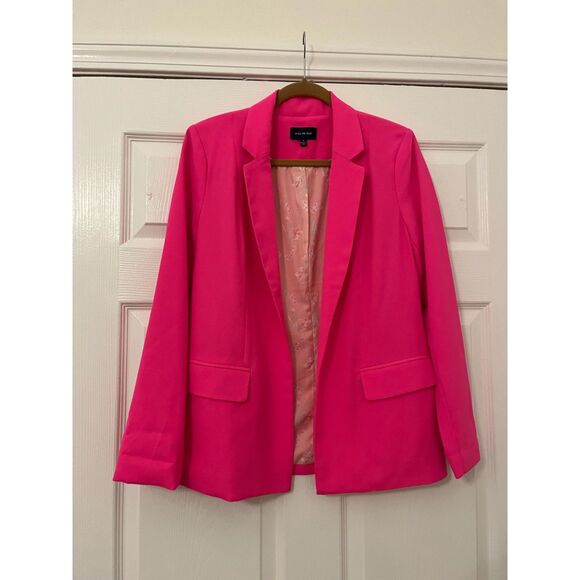 Skies Are Blue Jackets & Blazers - Skies are Blue hot pink open front blazer - size small